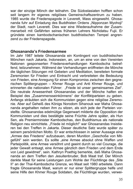 Maha Ghosananda. Ein Leben für den Frieden - Dhamma-Dana.de