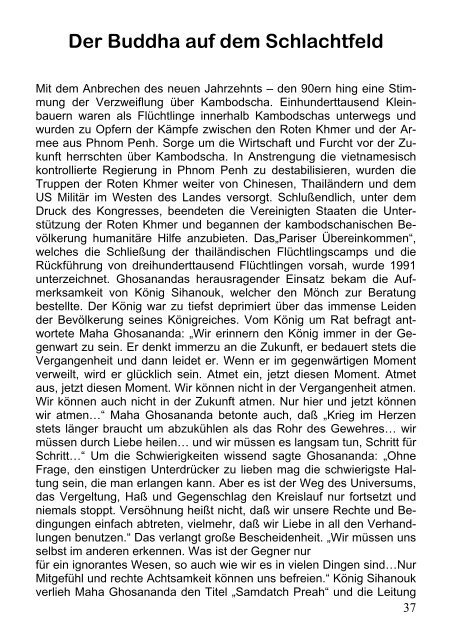 Maha Ghosananda. Ein Leben für den Frieden - Dhamma-Dana.de