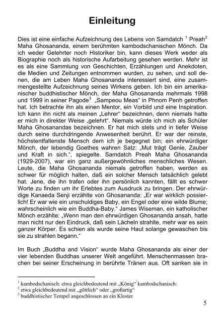 Maha Ghosananda. Ein Leben für den Frieden - Dhamma-Dana.de