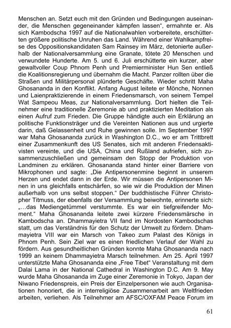 Maha Ghosananda. Ein Leben für den Frieden - Dhamma-Dana.de