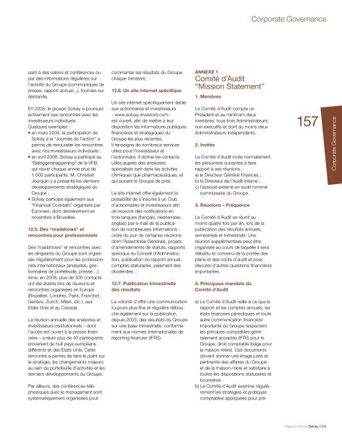 Rapport Annuel Solvay 2008