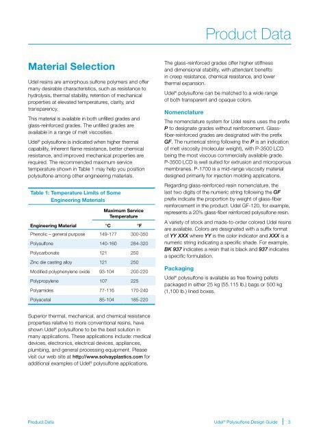 Design Guide - Solvay Plastics