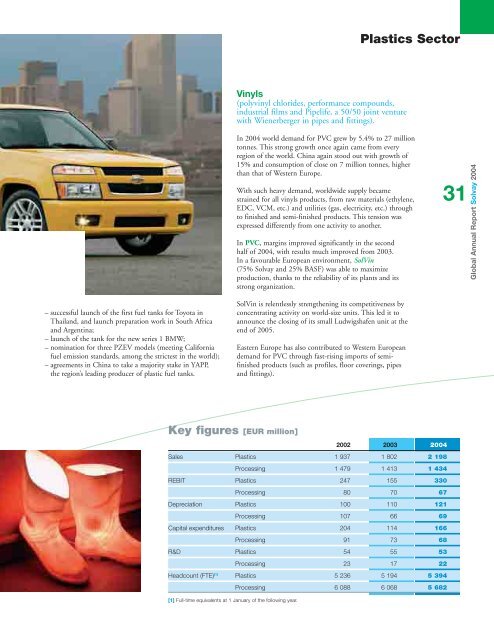 Sales breakdown 2004 - Solvay