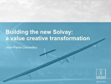 Operational excellence - Solvay