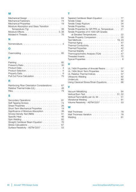 Design Guide - Solvay Plastics