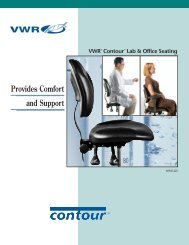 VWR Contour Lab and Office Seating Brochure ... - VWR International