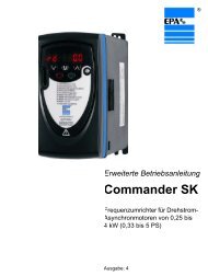 EPA Commander SK erweiterte Betriebsanleitung