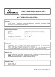 ACTIVADOR PARA CIANO - dardo a. lucero sa