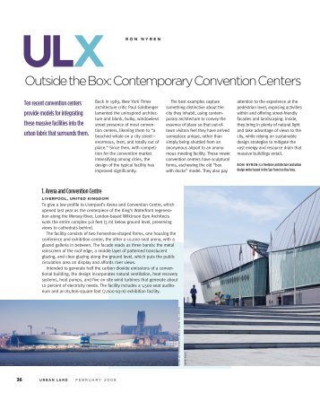 Contemporary Convention Centers - Skidmore, Owings & Merrill LLP