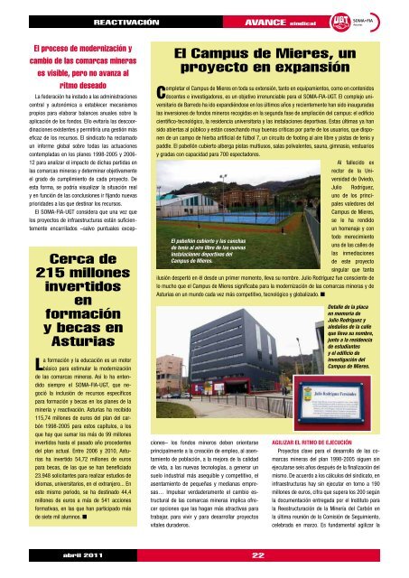 NÂº 14 de la revista AVANCE Sindical - SOMA FITAG-UGT