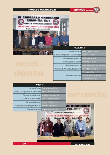 NÂº 8 de la revista AVANCE Sindical - SOMA FITAG-UGT