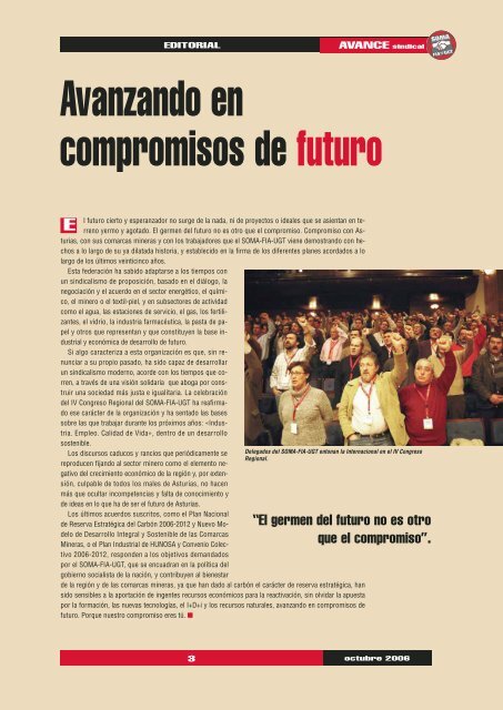 NÂº 8 de la revista AVANCE Sindical - SOMA FITAG-UGT