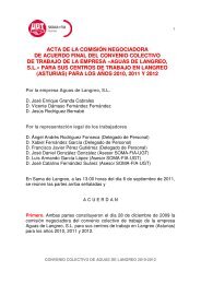 Convenio colectivo de Aguas de Langreo - SOMA FITAG-UGT
