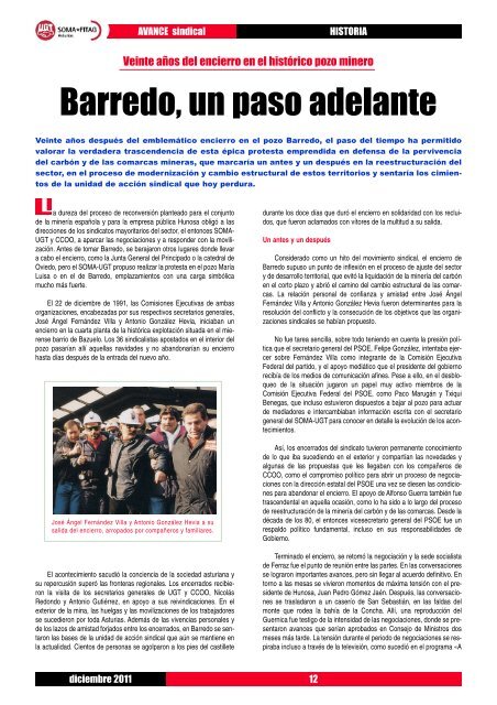 NÂº 15 de la revista AVANCE Sindical - SOMA FITAG-UGT