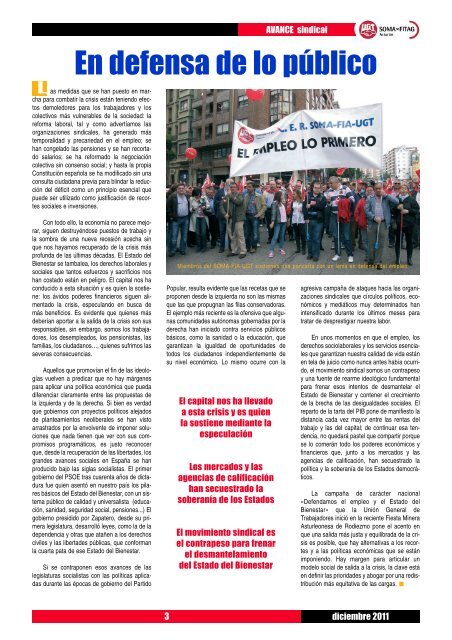 NÂº 15 de la revista AVANCE Sindical - SOMA FITAG-UGT
