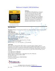 Medtronic LifepakÂ® 1000 Defibrillator - Soma Technology, Inc.