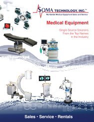Do You Have Surplus Medical Equipment? - Soma Technology, Inc.