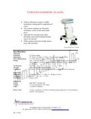 ethiconÂ® harmonic scalpel - Soma Technology, Inc.