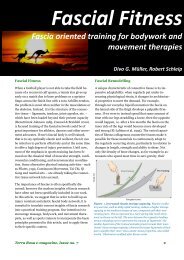 Fascia oriented training for bodywork and movement therapies