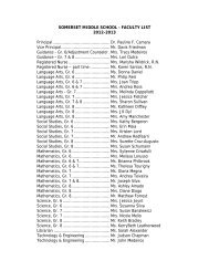 SOMERSET MIDDLE SCHOOL - FACULTY LIST 2012-2013 ...