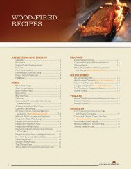 WOOD-FIRED RECIPES - Chicago Brick Oven