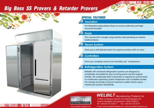 Koldtech SS Provers& Retarder Provers - Somerville (Siam)