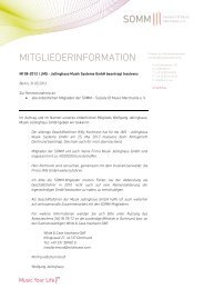 MITGLIEDERINFORMATION - SOMM