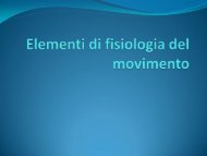 Elementi di fisiologia del movimento