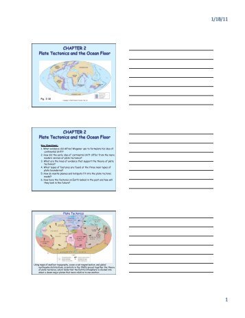 Chapter 2: Plate Tectonics