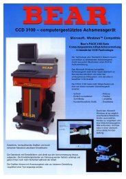 Achsmeßgerät SPX / BEAR CCD 3100 - Eichstädt Elektronik