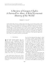 A Review of Gregory Clark's A Farewell to Alms - Nuffield College ...