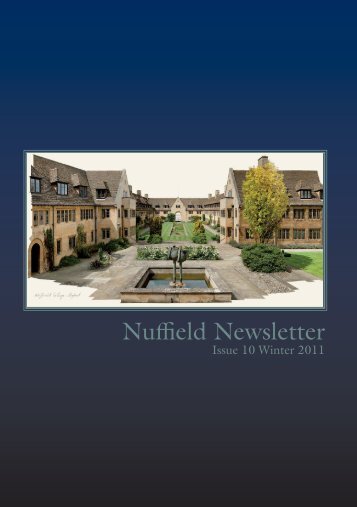 Winter 2011 - Nuffield College - University of Oxford