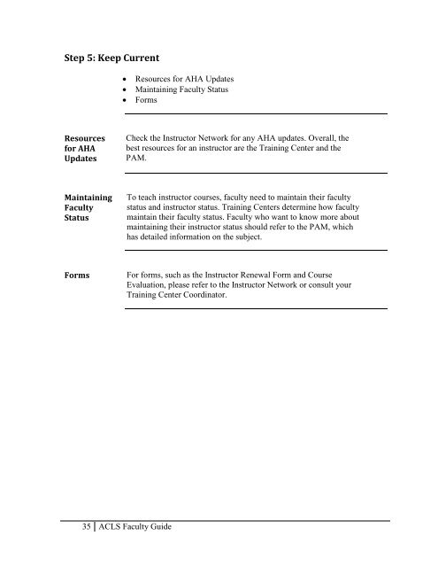 ACLS Instructor Faculty Guide - Ochsner.org