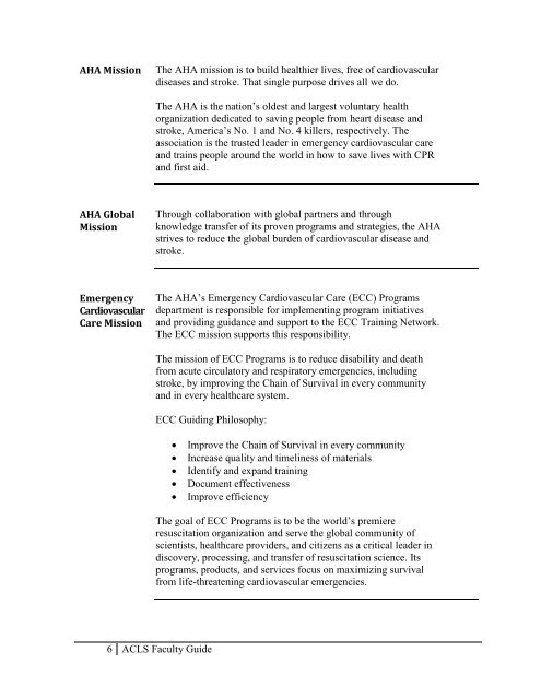 ACLS Instructor Faculty Guide - Ochsner.org