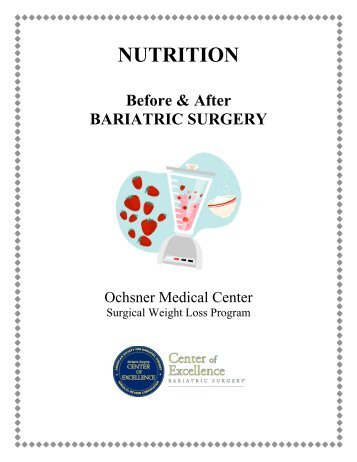 Bariatric nutrition bible - Ochsner.org