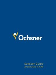 9 x 12 Surgery Patient Guide - Ochsner.org