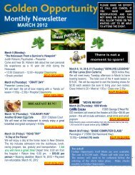 March 2012 Newsletter - Ochsner.org