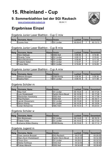 2. Lauf zum Rheinland-Cup, Raubach - Sommerbiathlon.net