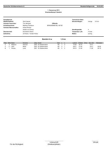 1. Lauf zum Hessen-Cup, Heiligenrode - Sommerbiathlon.net