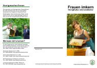 Flyer „Frauen imkern“ - Sommerbluete.de