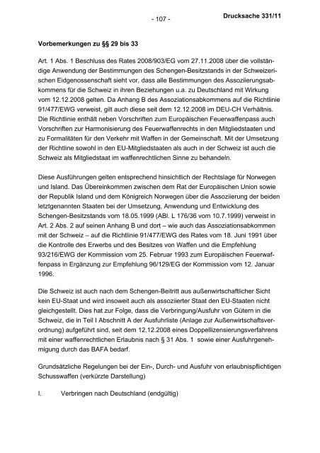 Allgemeine Verwaltungsvorschrift zum Waffengesetz