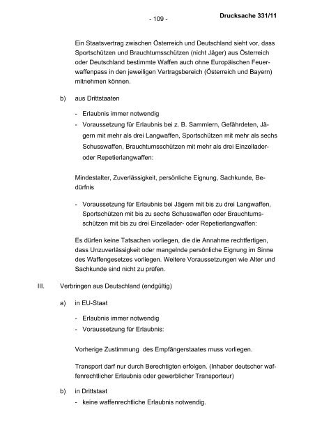 Allgemeine Verwaltungsvorschrift zum Waffengesetz