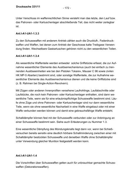 Allgemeine Verwaltungsvorschrift zum Waffengesetz