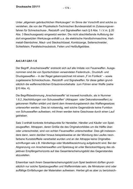 Allgemeine Verwaltungsvorschrift zum Waffengesetz