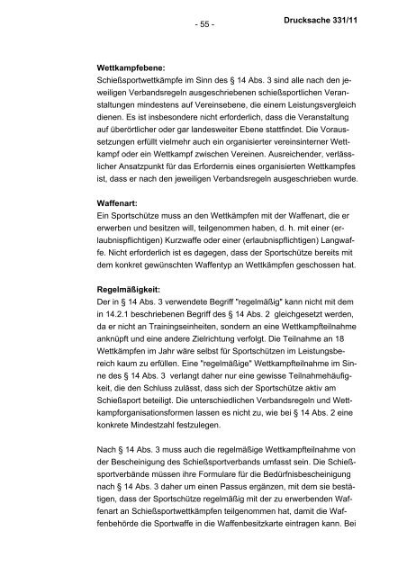 Allgemeine Verwaltungsvorschrift zum Waffengesetz