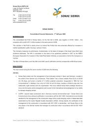 Consolidated Financial Statements 1st Semester 2009 - Sonae Sierra