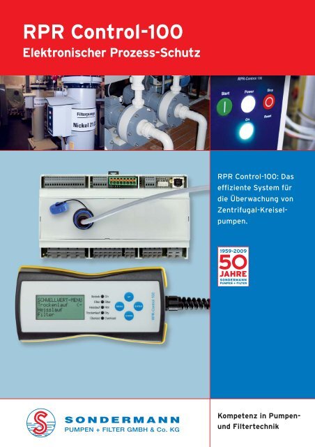 RPR-Control-Info - SONDERMANN Pumpen + Filter GmbH & Co. KG