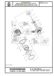 D 51149 KÃLN - SONDERMANN Pumpen + Filter GmbH & Co. KG