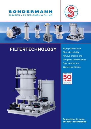 filtertechnology - SONDERMANN Pumpen + Filter GmbH & Co. KG