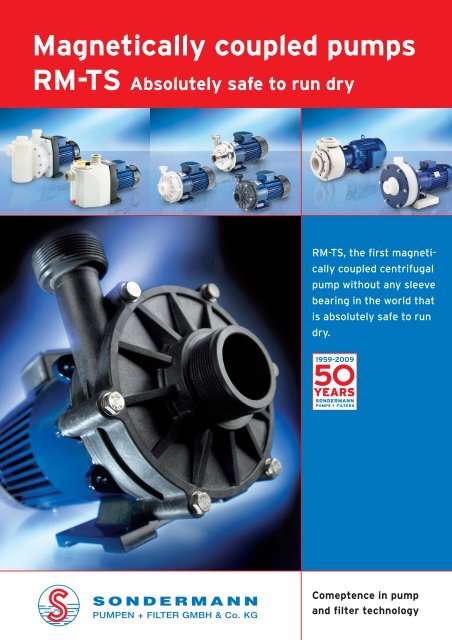 Magnetically coupled pumps - SONDERMANN Pumpen + Filter ...